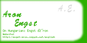 aron engst business card
